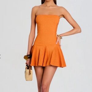 NWT RETROFETE ANNINA KNIT DRESS in “Metallic Aperitivo”